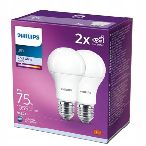 PHILIPS Zestaw 2x Żarówka LED E27 11W 4000K 1055lm