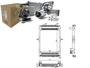 Chłodnica Silnika Rvi Kerax Premium 2 Dxi11/dxi13