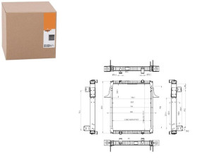 Chłodnica Silnika Rvi Premium Dci6-w-midr06.20.45d