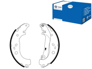 Szczęki Hamulcowe Hella Pagid 2t142200ab 4387344 2