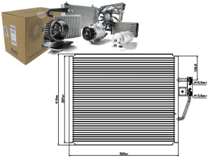 Skraplacz Klimatyzacji Bmw 5 (e39) Z8 (e52) 2.0-4.