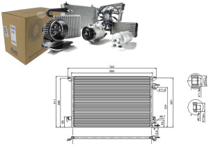 Skraplacz Klimatyzacji Fiat Croma Opel Signum Vect