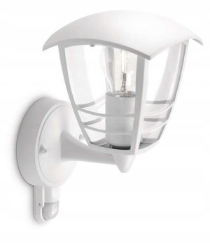 Philips myGarden Kinkiet Creek góra E27 biały z czujnik. ruchu IR 153883116
