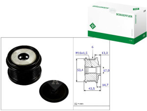 Koło Pasowe Alternatora Ford 1,4tdci-2,0tdci 10- I