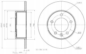 Tarcze Ham. 2szt Renault T. Master 10- 305x12 Fwd Maxgear