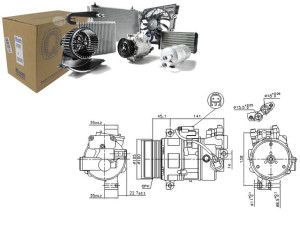 Sprężarka Klimatyzacji Bmw 1 (e87) 3 (e90) 3 (e91)