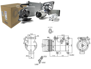 Sprężarka Klimatyzacji Mazda 3 6 2.0/2.5 12.08- Ni