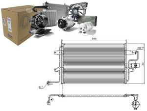 Skraplacz Klimatyzacji Audi A3 Tt Seat Leon Toledo