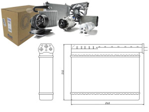 Nagrzewnica (260x212x42) Bmw 3 (e36) 5 (e39) 1.6-3