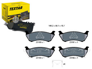 Klocki Hamulcowe Mercedes Tył W163 Ml Textar
