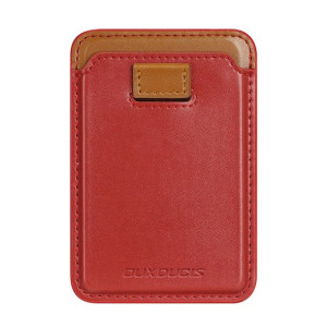Leather Wallet Magnetyczny Portfel Magsafe Do Iphone Blokada Rfid Czerwone