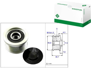 Koło Pasowe Alternatora John Deere Ina