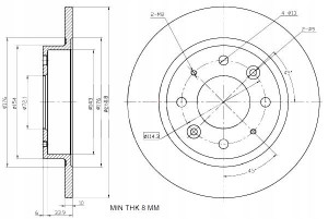 Tarcze Ham. 2szt Kia T. Clarus Maxgear