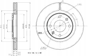 Tarcze Ham. 2szt Peugeot P. 206 305 306 405 Partner Maxgear