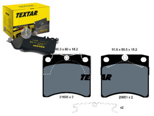 Klocki Hamulcowe Vw Przód T4 09 90 15 Textar