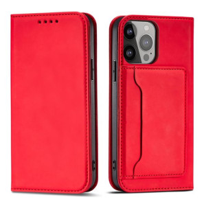 Etui Do Iphone 13 Pokrowiec Portfel Na Karty Kartę Podstawka Czerwony