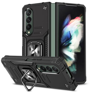Etui Samsung Galaxy Z Fold 4 Pancerny Pokrowiec Uchwyt Magnetyczny Ring
