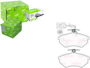 Klocki Hamulcowe Valeo 8e0698151b 8e0698151m