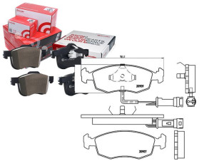 Klocki Hamulcowe Ford Scorpio 84-92 Z Czuj. Brembo