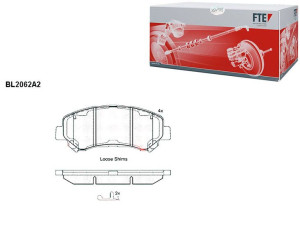 Klocki Hamulcowe Nissan Qashqai X-trail 17mm Wva24