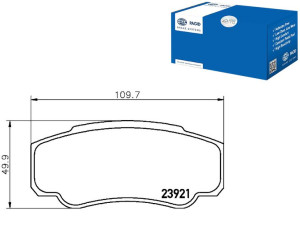 Klocki Hamulcowe Hella Pagid 425246 E172357 425247