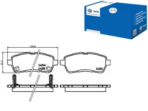 Klocki Hamulcowe Hella Pagid 04465b1190 04465b1191