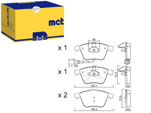 Klocki Hamulcowe Audi Tt 06- Czuj Metelli