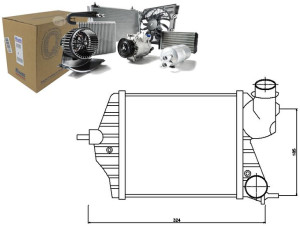 Intercooler Fiat Idea Lancia Musa 1.6d/1.9d 01.04-