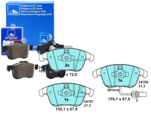 Klocki Hamulcowe Audi Przód A4 A5 07-17 Ceramic At