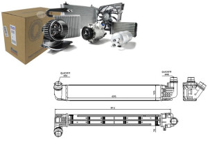 Intercooler Dacia Duster 1.5d 06.10- Nissens