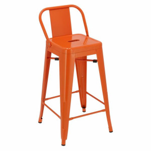 Hoker Paris Back short 66cm pomaranczowy insp. Tolix