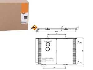 Skraplacz Klimatyzacji Citroen C3 206 207 02- Nrf