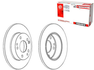 Tarcze Hamulcowe 2szt Mercedes 190 (w201) 1.8-2.5d