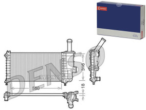 Chłodnica Silnika Fiat Punto 1.2 09.99-12.10 Denso