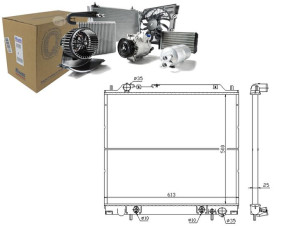 Chłodnica Silnika Mitsubishi Delica / Space Gear 4