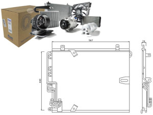 Skraplacz Klimatyzacji Bmw 5 (e34) 7 (e32) 1.8-5.0