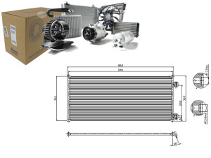 Skraplacz Klimatyzacji Ford Transit 2.0d-2.4d 01.0