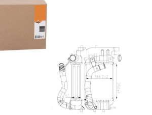 Intercooler Toyota Yaris 1,4d4 06- Nrf