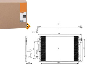 Skraplacz Klimatyzacji Bmw 1 (f30 F20) 11- Nrf