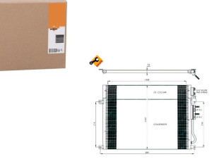 Skraplacz Klimatyzacji Jeep Cheroke 05- Nrf