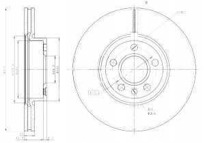 Tarcze Ham. 2szt Vw P. T4 98- 313x26 16 Maxgear