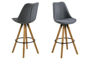 Stołek barowy Dima Melange dark grey