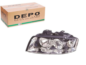 Reflektor Audi A4 B6 00-05 Le Przezroczysty Depo