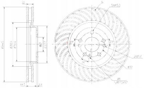 Tarcze Ham. 2szt Mercedes P. W163 98- Maxgear