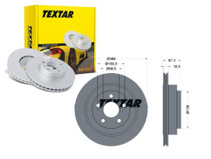 Tarcze Hamulcowe 2szt Subaru Tył Impreza 94-00 2,0