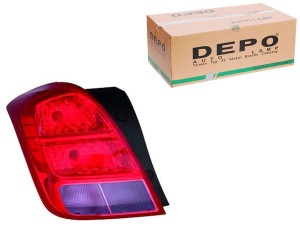 Lampa (na Żarówki Kolor Szkła Czerwony) Chevrolet