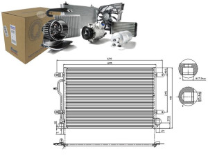 Skraplacz Klimatyzacji Audi A4 A6 Allroad 1.6-4.2