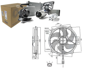 Wentylator Chłodnicy Citroen C4 C4 I C4 Ii Ds4 Ds