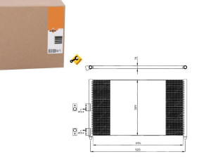 Skraplacz Klimatyzacji Fiat Punto 1,9jtd Nrf