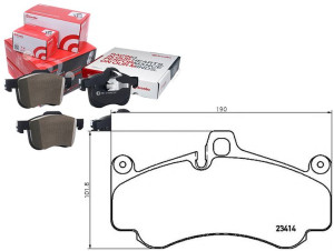 Klocki Hamulcowe Porsche 911 (997) 04-12 Przód Bre